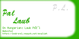 pal laub business card